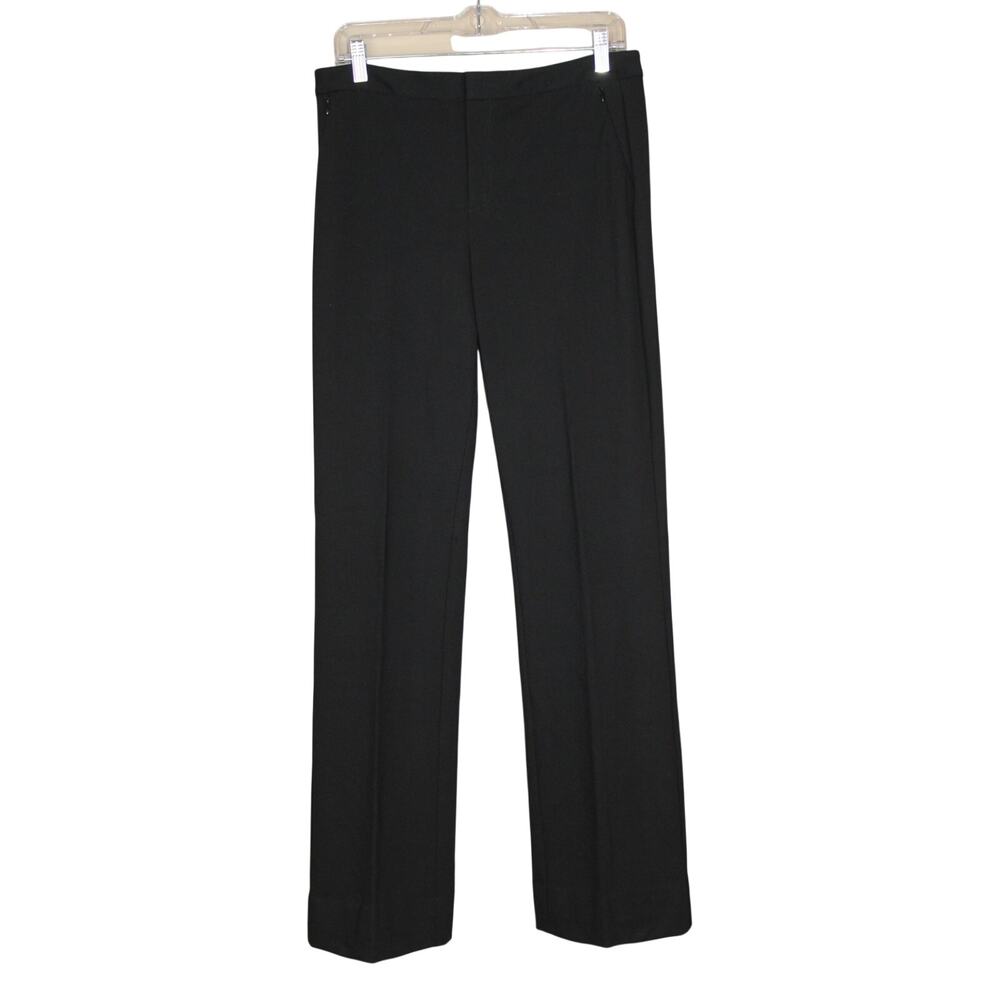 Kobi Halperin Black High Rise Tailored Minimal Straight Leg Dressy Pants Size 10